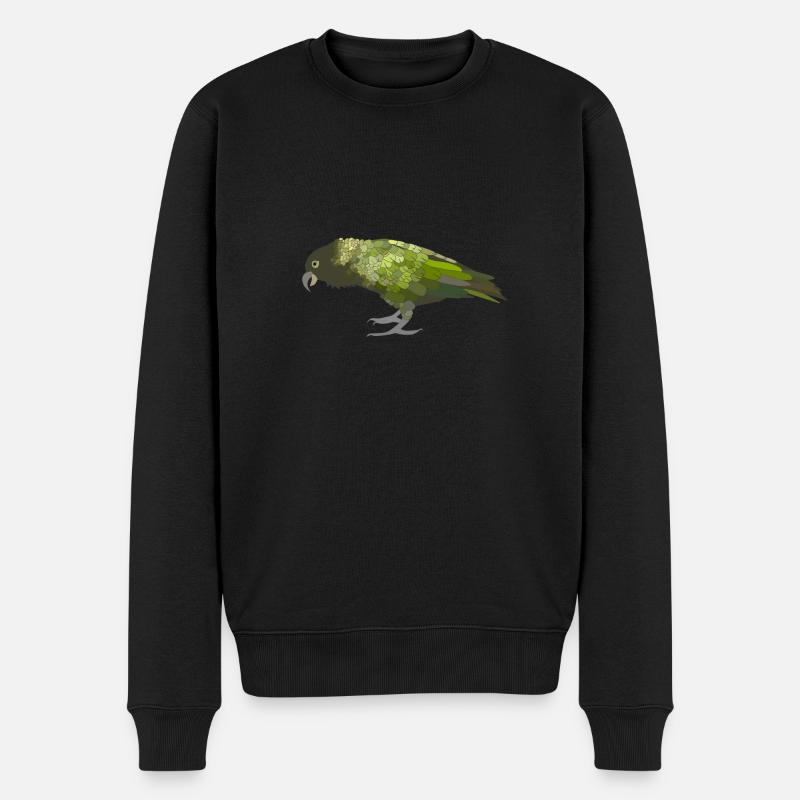 Kea - Männer Premium Bio Pullover - Schwarz