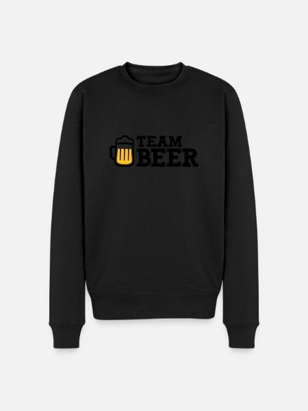 Bier - Männer Premium Bio Pullover - Schwarz
