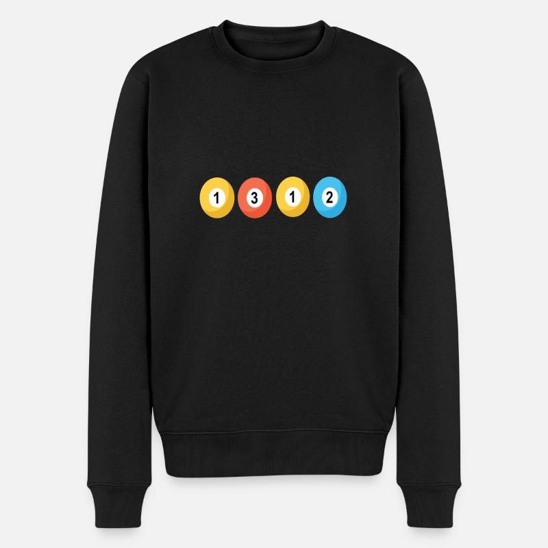 1312 acab - Pull Premium bio Homme - noir