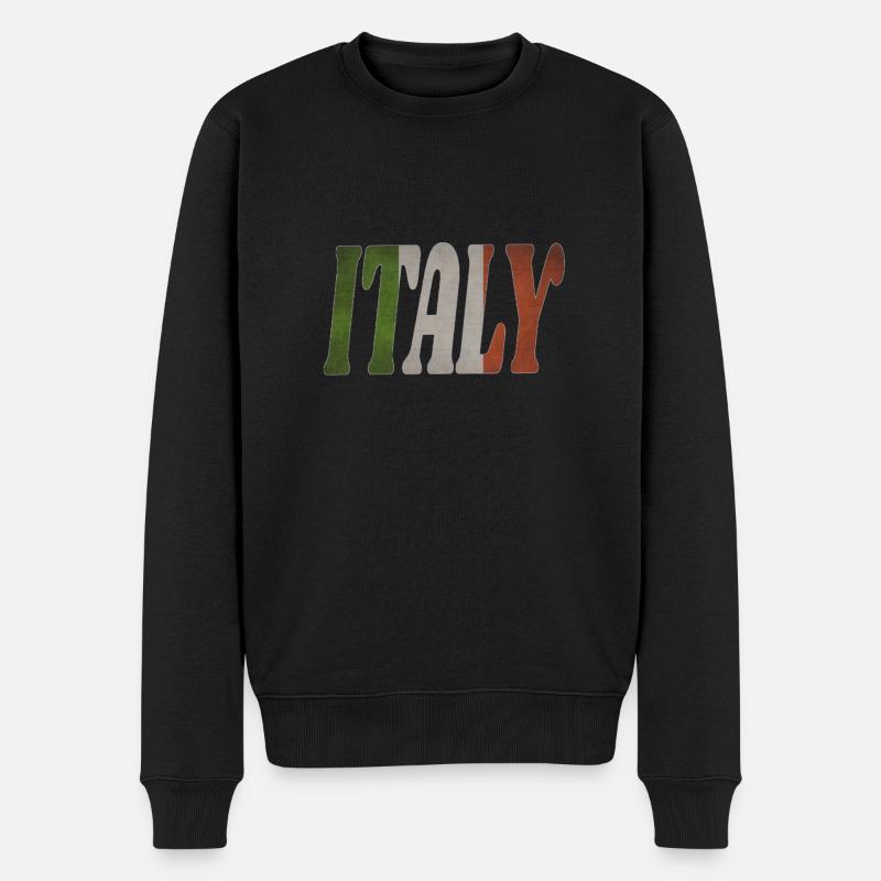 Italy - Pull Premium bio Homme - noir