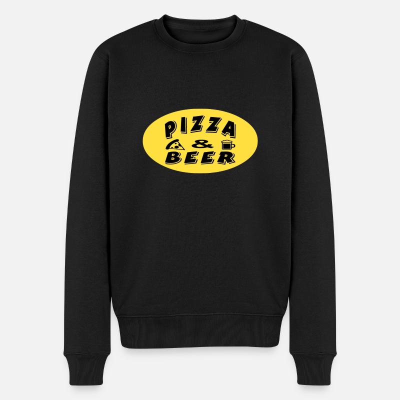 Pizza - Pull Premium bio Homme - noir