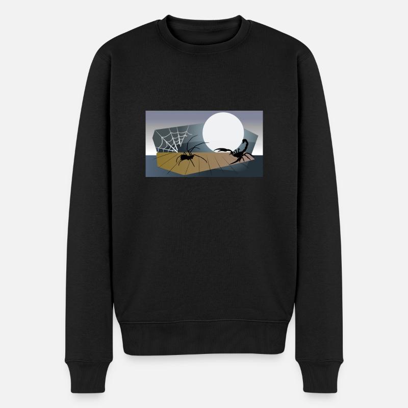 Spinnenskorpion - Männer Premium Bio Pullover - Schwarz