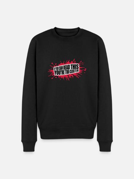 too close to me - Men's Premium Organic Jumper - black
