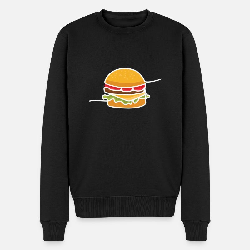 Burger - Pull Premium bio Homme - noir