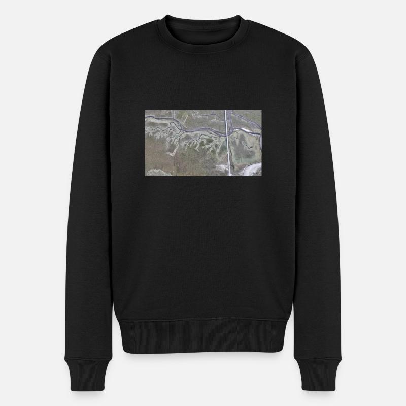Dünen - Sankt Peter Ording - Männer Premium Bio Pullover - Schwarz