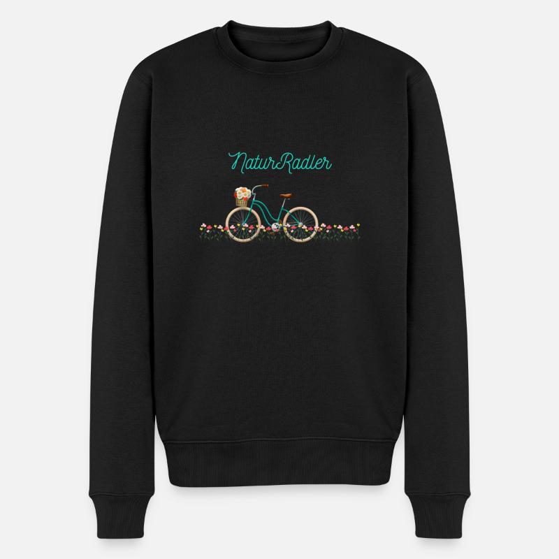 NaturRadler - Männer Premium Bio Pullover - Schwarz