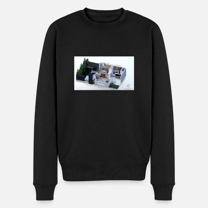 appartement - Pull Premium bio Homme - noir