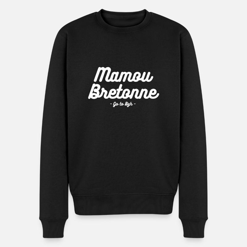 mamou bretonne blanc - Pull Premium bio Homme - noir