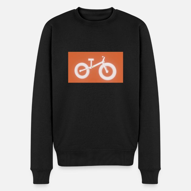 Fahrrad - Männer Premium Bio Pullover - Schwarz