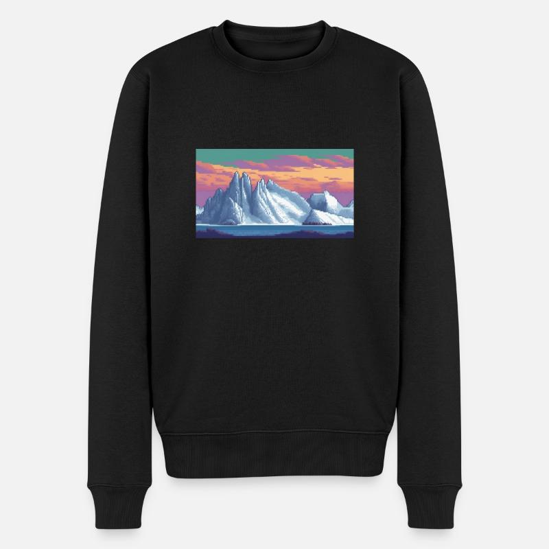 Antarktische Halbinsel, Antarktis - Männer Premium Bio Pullover - Schwarz