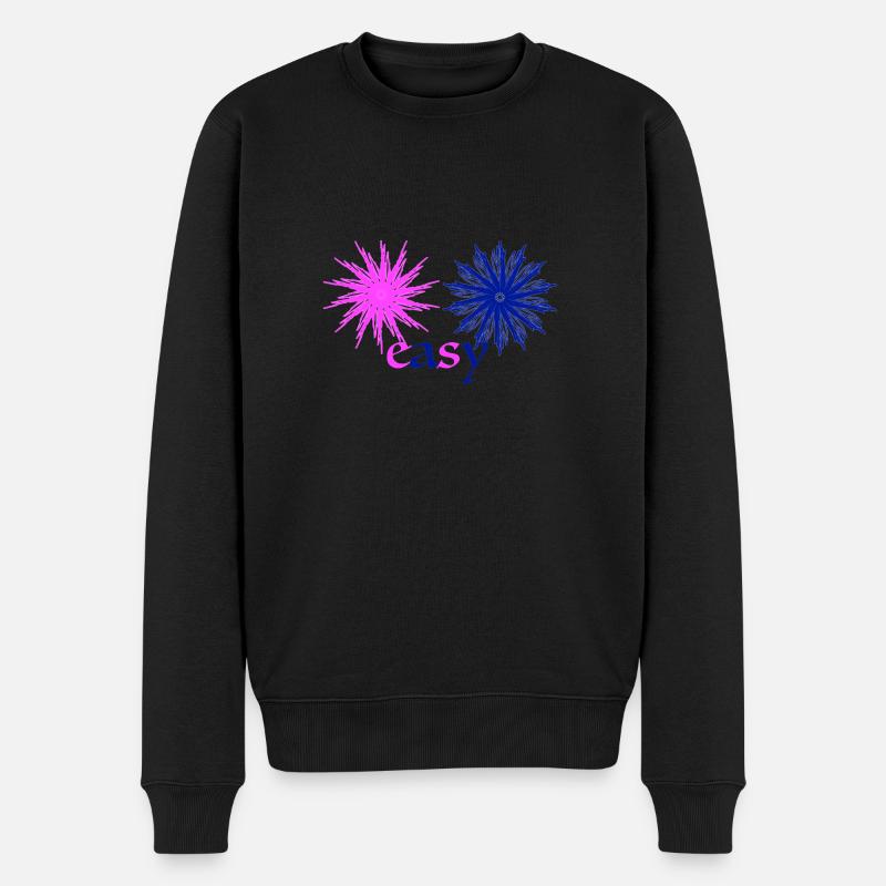 easy - Männer Premium Bio Pullover - Schwarz
