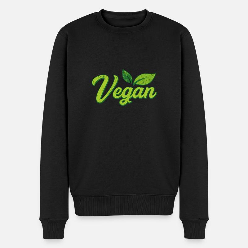 Vegan - Pull Premium bio Homme - noir