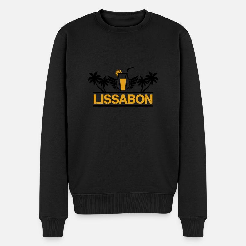 Lisbonne - Pull Premium bio Homme - noir