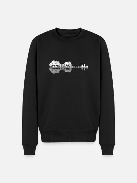 Tree Violin - Men's Premium Organic Jumper - black
