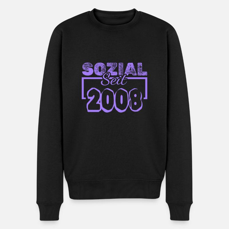 Sozialarbeiter 2008 - Männer Premium Bio Pullover - Schwarz