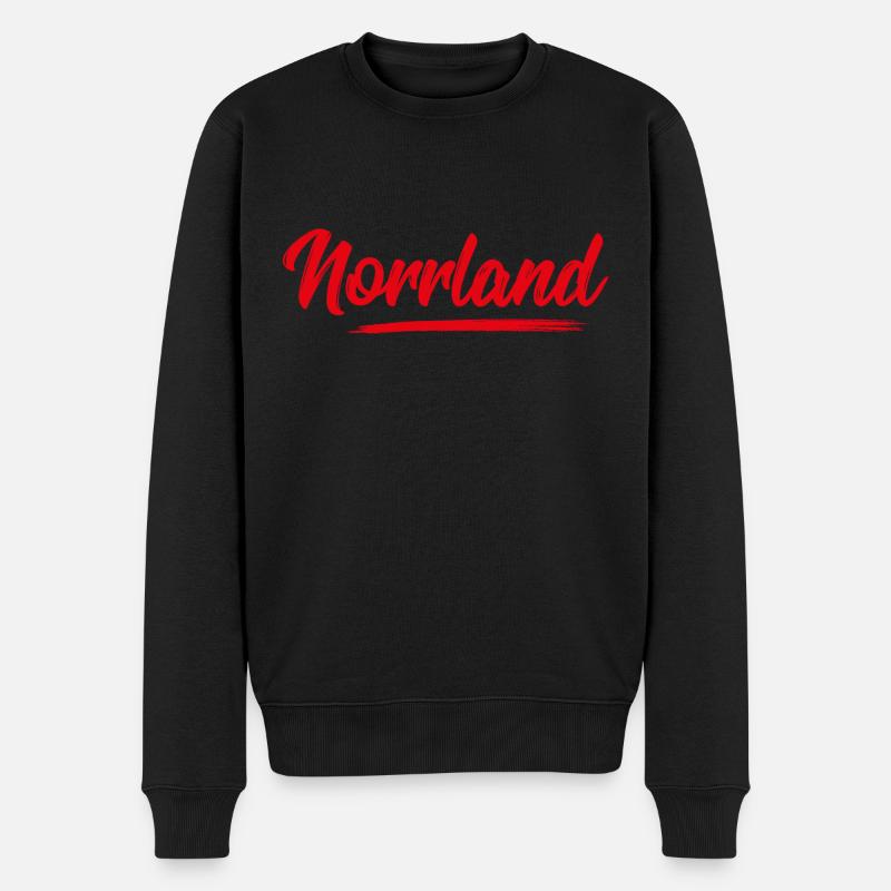 Norrland führt das! - Männer Premium Bio Pullover - Schwarz