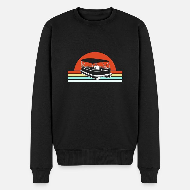 Bateau ponton Bateau Bateaux - Pull Premium bio Homme - noir
