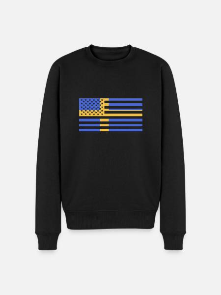 Sweden Swedish - Men's Premium Organic Jumper - black