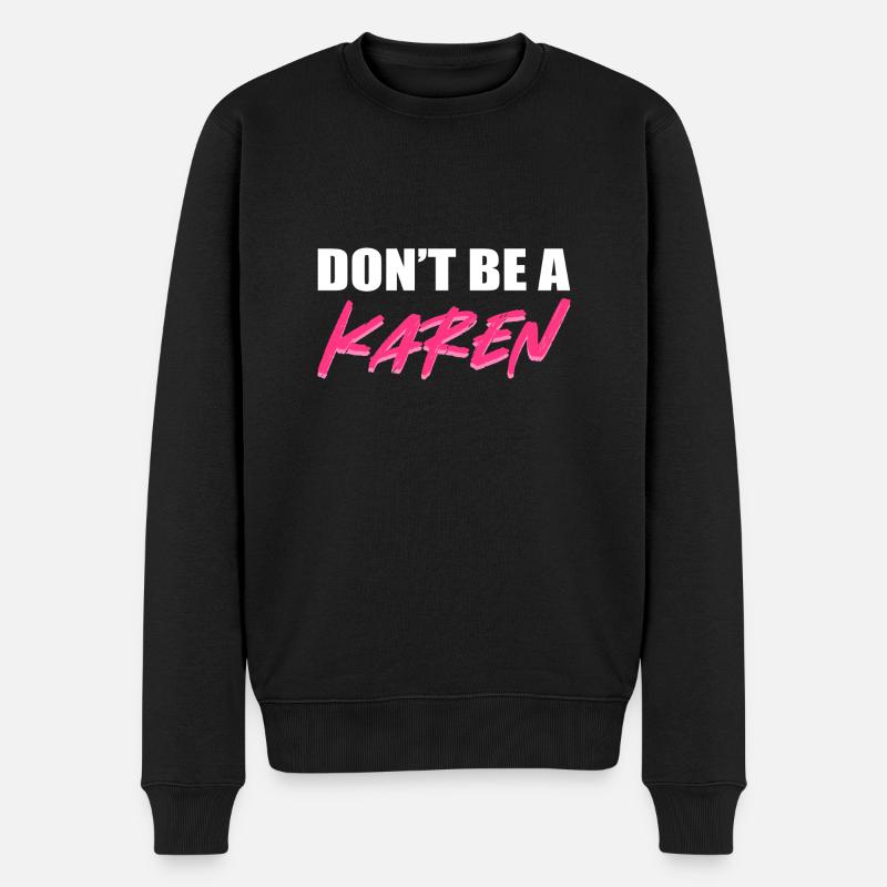 Karen - Männer Premium Bio Pullover - Schwarz