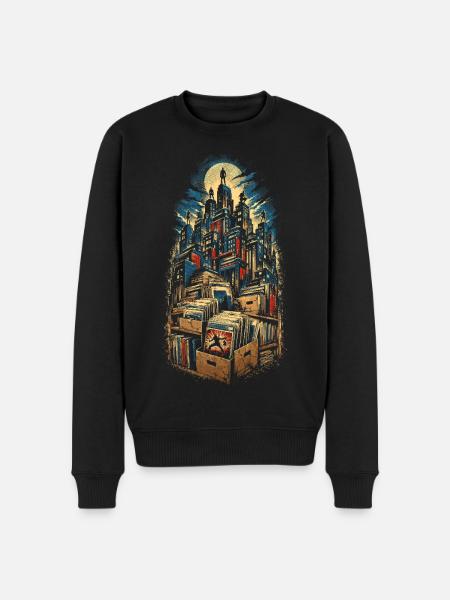 Comic Collector - Men's Premium Organic Jumper - black