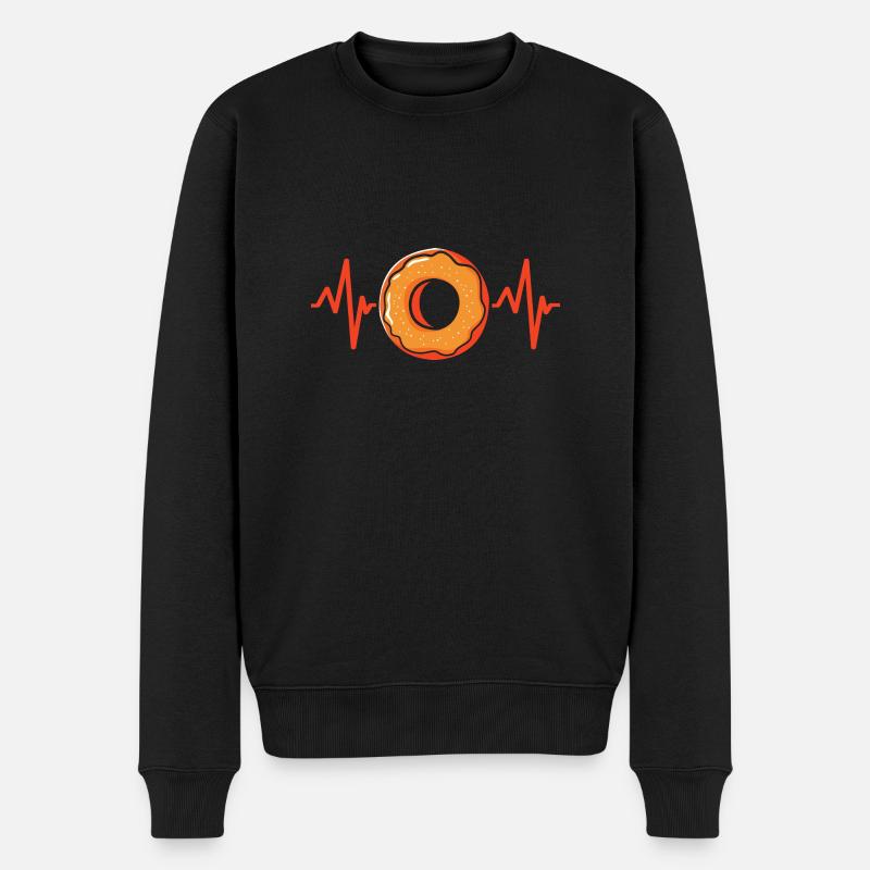 Bagel Bagels - Männer Premium Bio Pullover - Schwarz