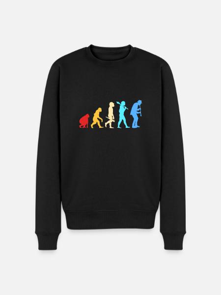 Clarinet - Men's Premium Organic Jumper - black