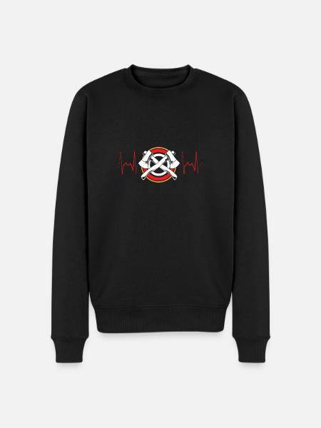 Axe Throw - Men's Premium Organic Jumper - black