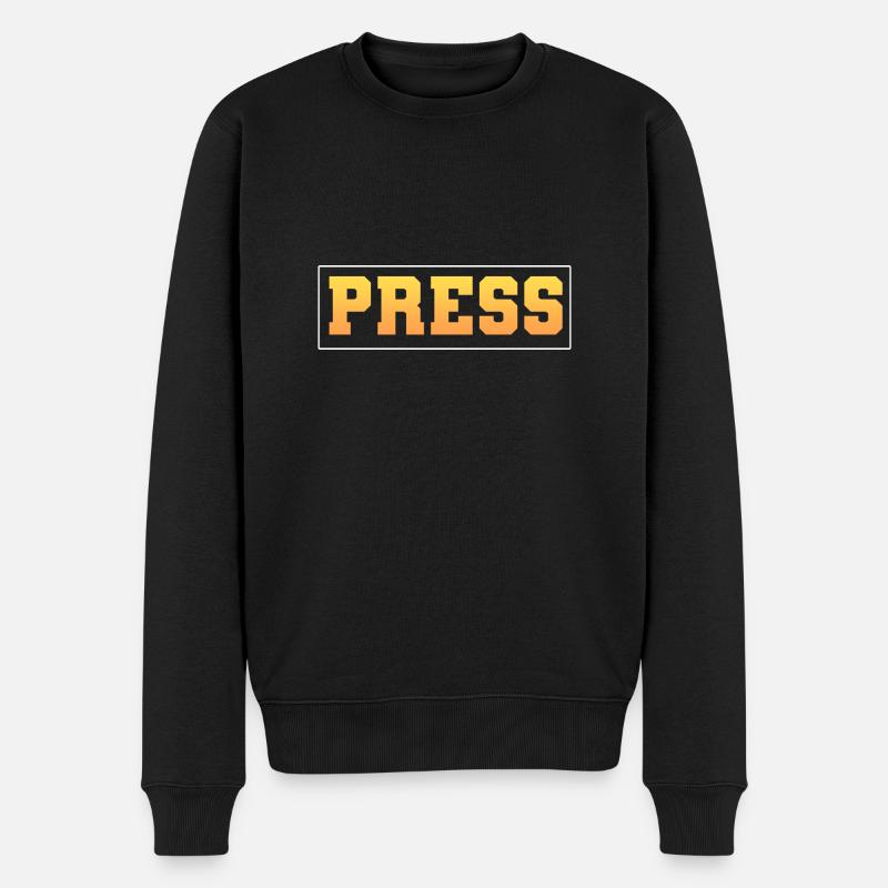 Auteur Presse (Médias) - Pull Premium bio Homme - noir