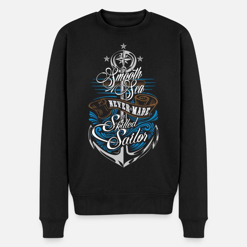 Skilled Sailor - Pull Premium bio Homme - noir