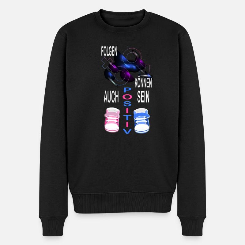 Consequences can also be positive - Men's Premium Organic Jumper - black