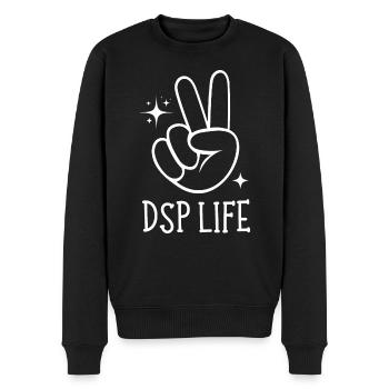 Direct Support Professional - Men's Premium Organic Jumper - black - Front - Nico (187cm)