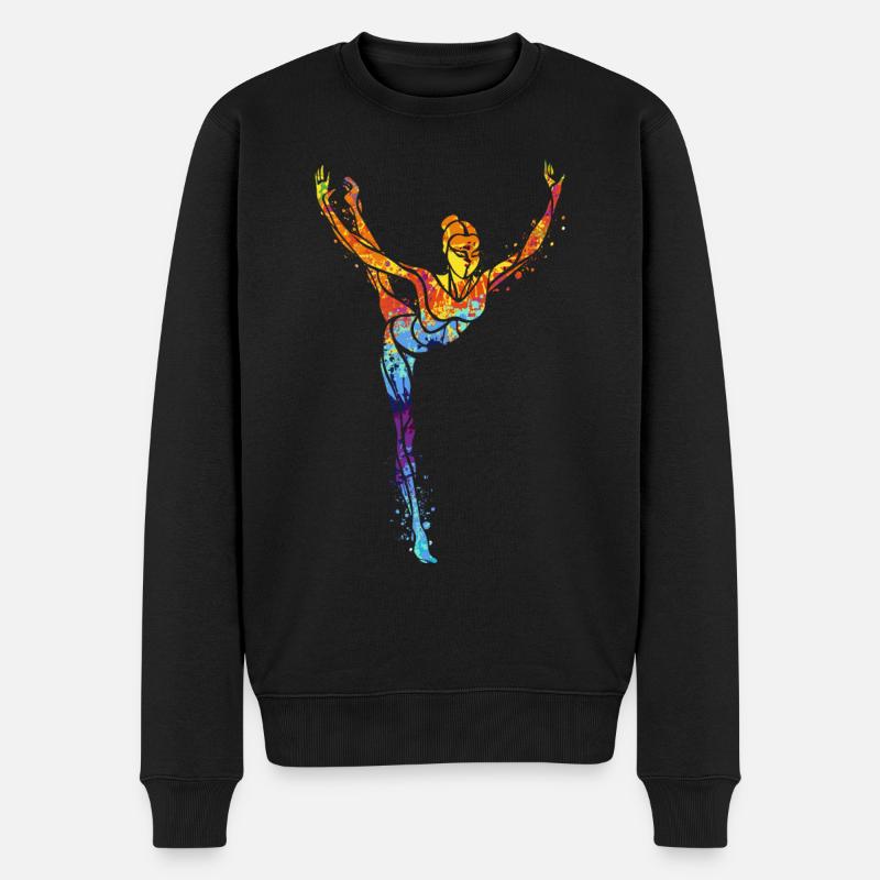 Gymnastik - Männer Premium Bio Pullover - Schwarz