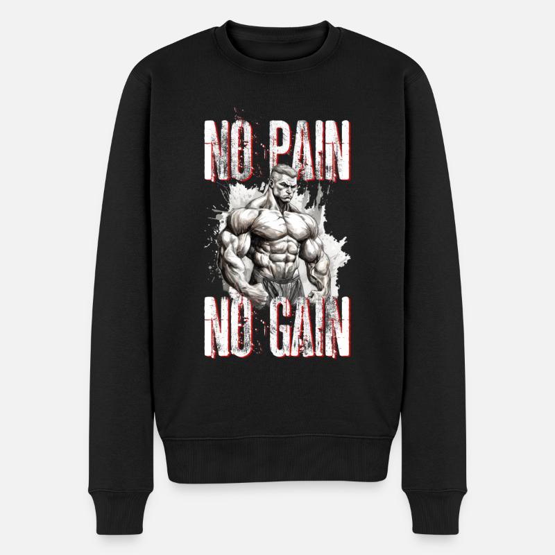 Musculation Culturistes Haltérophilie Musculation - Pull Premium bio Homme - noir