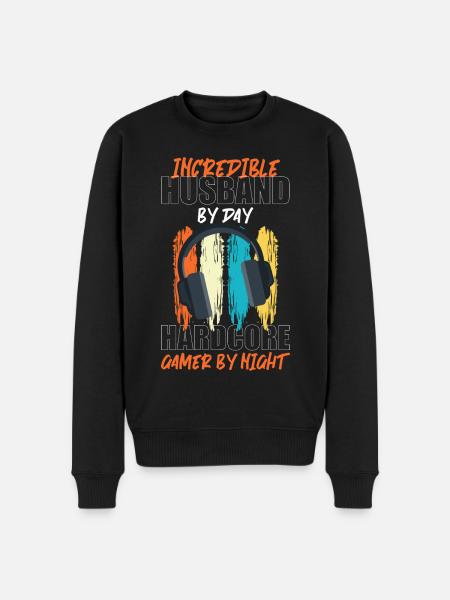 Gamer Player Game League - Men's Premium Organic Jumper - black