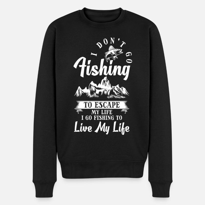Pêche Pêche Mer - Pull Premium bio Homme - noir