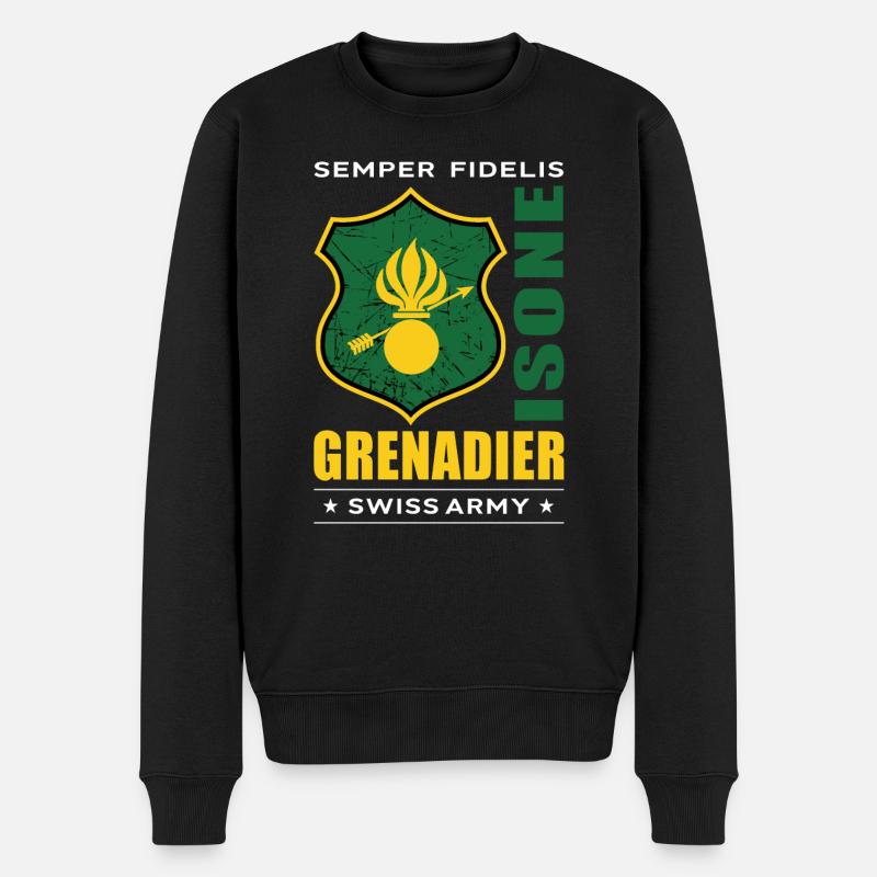 Grenadier - Pull Premium bio Homme - noir