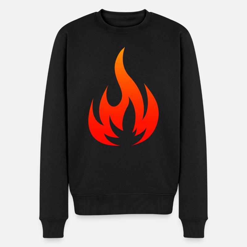 Flamme - Pull Premium bio Homme - noir