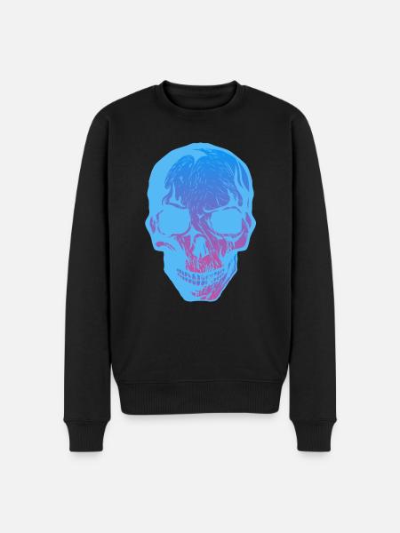 Halloween skull skull - Men's Premium Organic Jumper - black