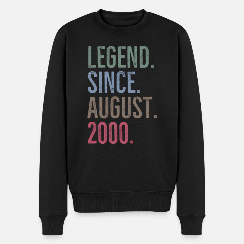 Legend Since August 2000 - Men's Premium Organic Jumper - black