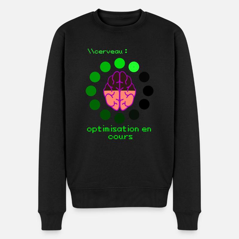Cerveau: Optimisation en cours ... - Pull Premium bio Homme - noir