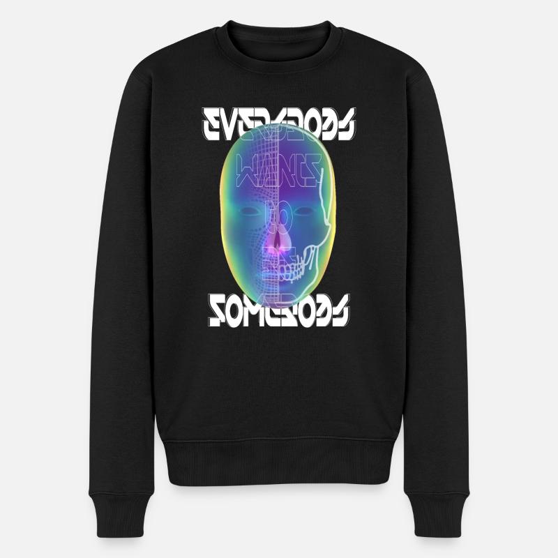 everybody wants to be somebody - Männer Premium Bio Pullover - Schwarz