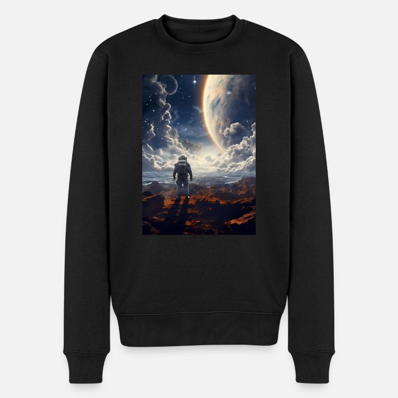 Astronaute dans l’espace - Pull Premium bio Homme - noir