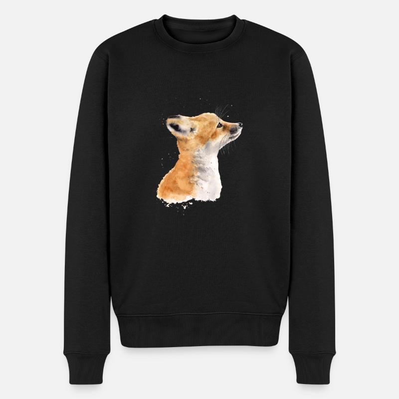 Renard - Pull Premium bio Homme - noir