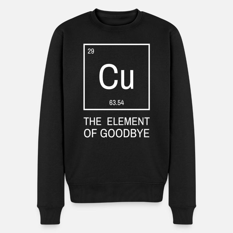 Cu Élément d’adieu | Élément d’adieu - Pull Premium bio Homme - noir