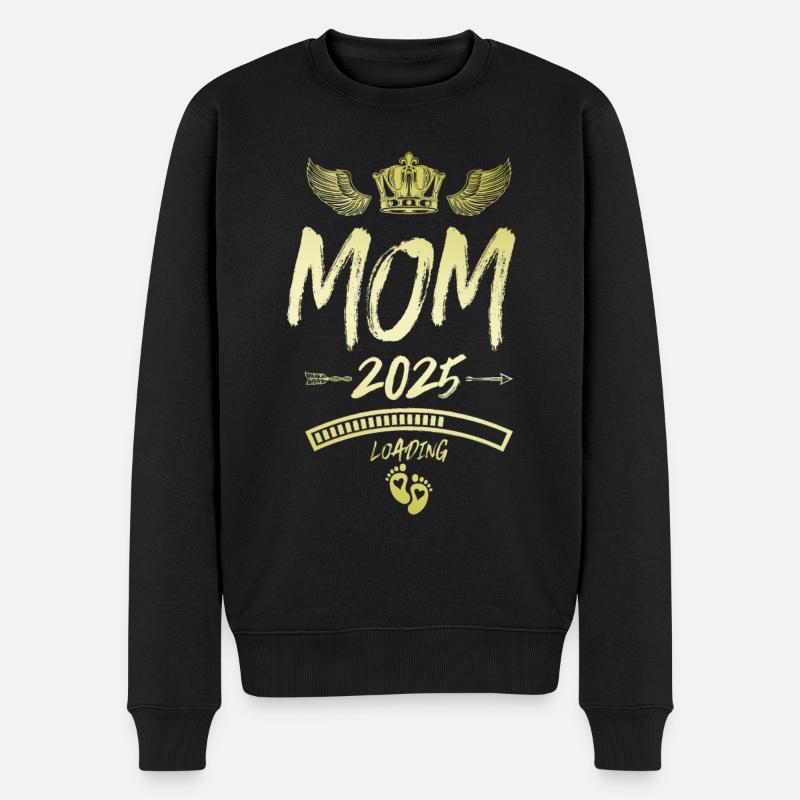 Maman 2025 Chargement Maman disant - Pull Premium bio Homme - noir