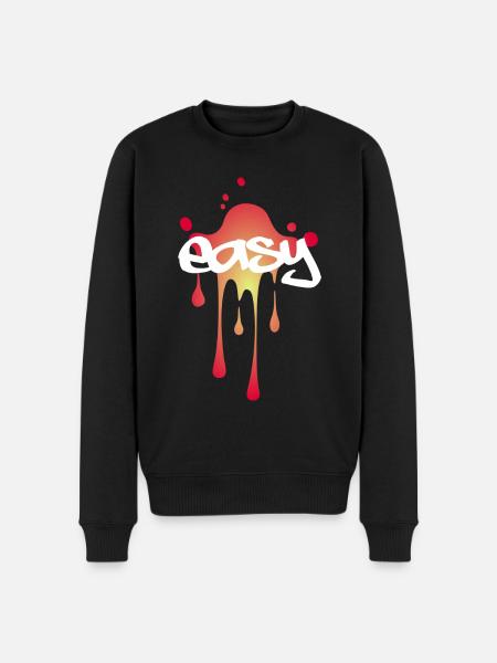easy - Männer Premium Bio Pullover - Schwarz