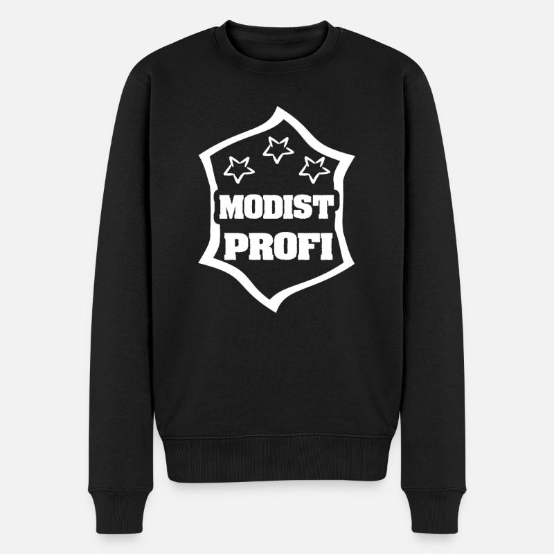 Beruf Modist - Männer Premium Bio Pullover - Schwarz