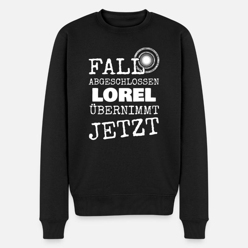 First name Lorel - Men's Premium Organic Jumper - black