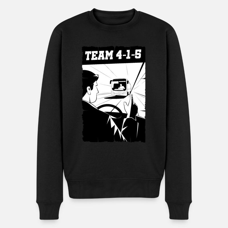 Busfahrer , 415 Gruß , Busfahrergruß , Trucker - Männer Premium Bio Pullover - Schwarz