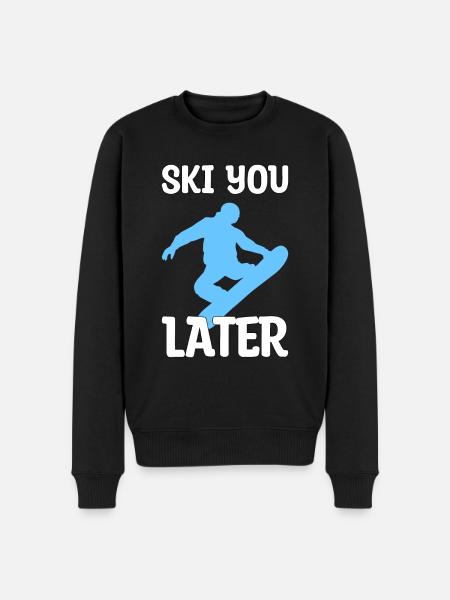 Ski you later gift - Men's Premium Organic Jumper - black
